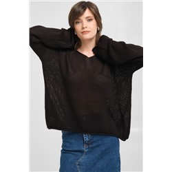 Джемпер вязаный чёрного цвета