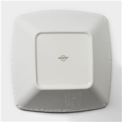 Салатник Magistro Kingdom, 1.8 л, 23×22.5×8 см, фарфор, белый