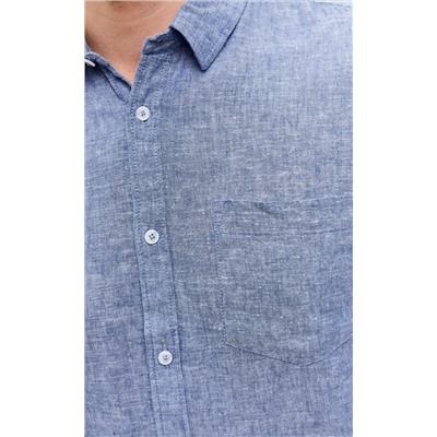 Рубашка к/р лен F111-0450 jeans