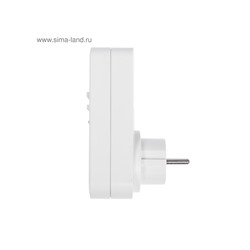 Таймер розеточный электронный Luazon Lighting, 16 A, интервал 1 минута, 220 В, недельный