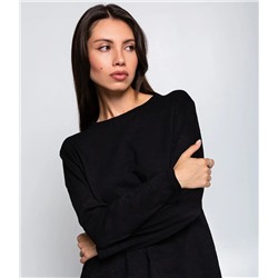 Лонгслив #БШ2685, чёрный