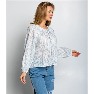 Блуза #КТ197 (1), ментоловый