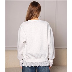 Свитшот #КТ3701 (1), серый меланж