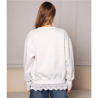 Свитшот #КТ3701 (1), серый меланж