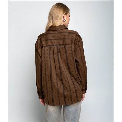 Рубашка #КТ129 (1), шоколадный