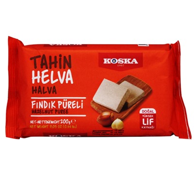 Кунжутная халва с пюре из фундука, Koska, 200 г