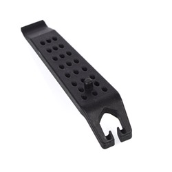 Монтажные лопатки BLACK TOOLS CT40, с зацепом для спиц и штырем для стравливания воздуха из высокопрочного POM пластика чёрные 11,7х2см. /уп 100/1200/