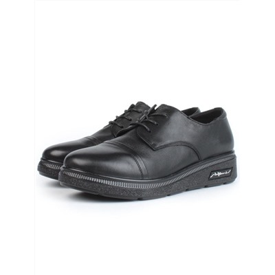 03-5322 BLACK Полуботинки женские (натуральная кожа)