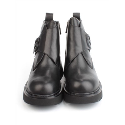 04-M3-L857 BLACK Ботинки зимние женские (натуральная кожа, натуральный мех)