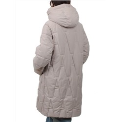 2411 BEIGE Пальто зимнее женское (200 гр. холлофайбер)