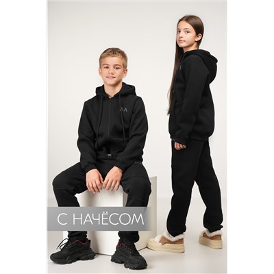 Теплый детский костюм из футера трехнитки с начесом Happyfox