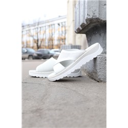 Женские белые босоножки сабо  MF87818-2-A