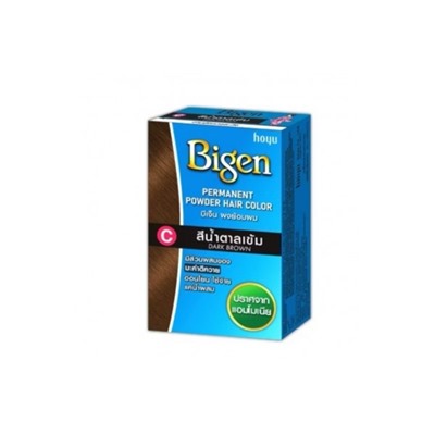 Краска для волос без аммиака и перекиси Bigen C Dark Brown цвет С Темно-Коричневый 6гр