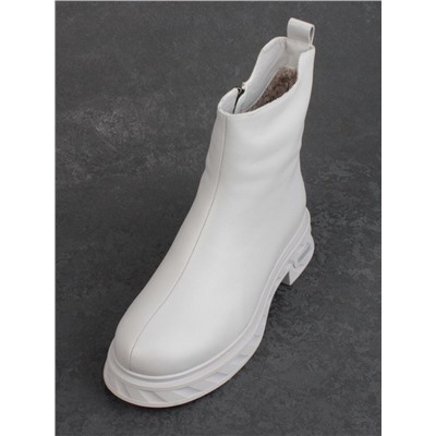 04-M3-2220 GRAY Ботинки зимние женские (натуральная кожа, натуральный мех)