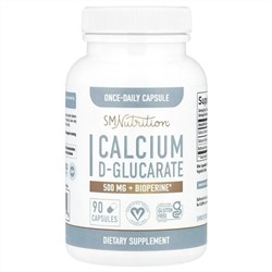 SMNutrition, D-глюкарат кальция и BioPerine®, 90 капсул