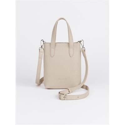 Женская кожаная сумка Richet 3261LN 930 Бежевый