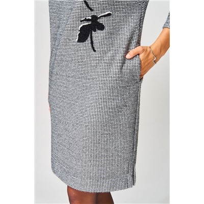 Laikony L-183 черно-белый, Платье