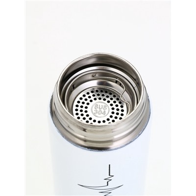 Термос «Пульс», 500 мл, с ситечком, с датчиком температуры