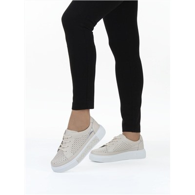 03-C322-2A BEIGE Полуботинки летние женские (натуральная кожа)