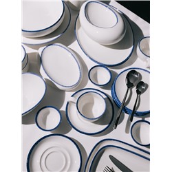 Соусник Magistro Blue Lagoon, 90 мл, d=8 см, фарфор, белый