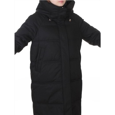 H24-620 BLACK Куртка зимняя женская (200 гр. холлофайбер)