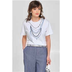 Футболка белая с принтом