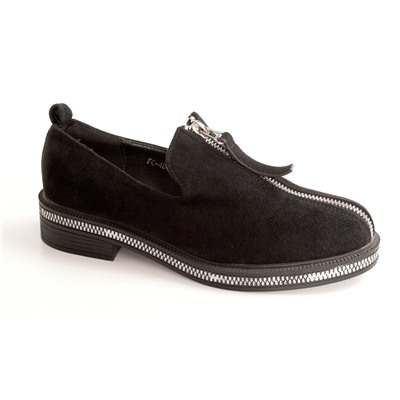 Stylele T-FC-404-МП/Z Туфли женские чер иск велюр