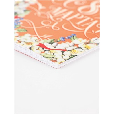 Блокноты «8 марта», 8 шт., А6 на скрепке, 32 листа