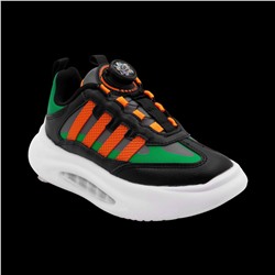 Кроссовки А7228-6 черно оранжевые