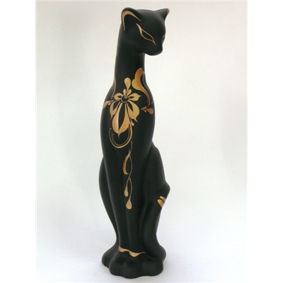 Багира наклоненная роспись керамика 22см