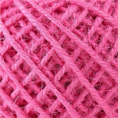 Пряжа 100% джут Softino Jute Colored 50 м ±2 м ярко-розовый 50 г