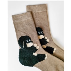 Носки р.35-40 "Зверюшки на Пятках" Собачка