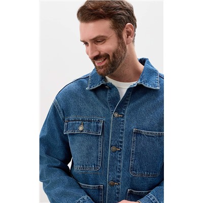 Куртка джинс F611-1243 middle blue