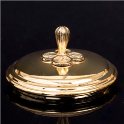 Сахарница 200 мл с ложкой / 210-1-Gold /уп 48/