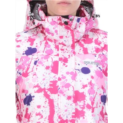 W1608-1 VIOLET PRINT Куртка горнолыжная женская ERUITOR (100 гр. холлофайбера)