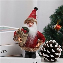 Дед Мороз 15см с мешочком в ассортименте