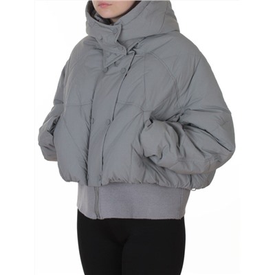 H24-033 GRAY Куртка пуховая зимняя женская (пух)
