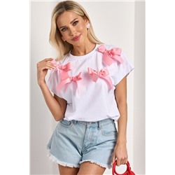 Футболка трикотажная белого цвета