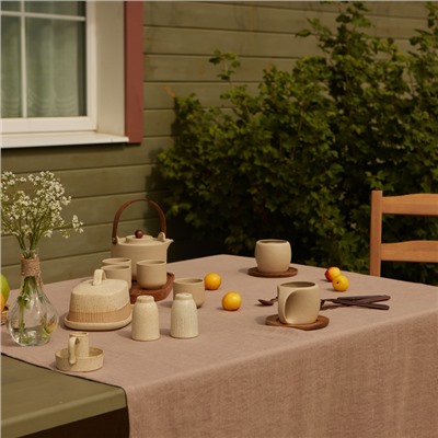 Скатерть SL HOME "Coniferous" 180х135см, лен 100%, 190 гр/м2