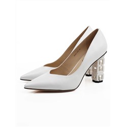06-E32A-27D WHITE Туфли женские (натуральная кожа)