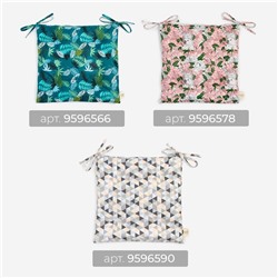 Подушка на стул «Этель. Лимонад» 42×42 см, хлопок, сатин, 110 г/м²