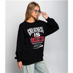 Свитшот #КТ6336, чёрный