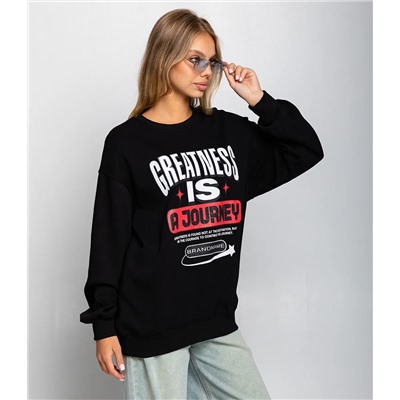 Свитшот #КТ6336, чёрный