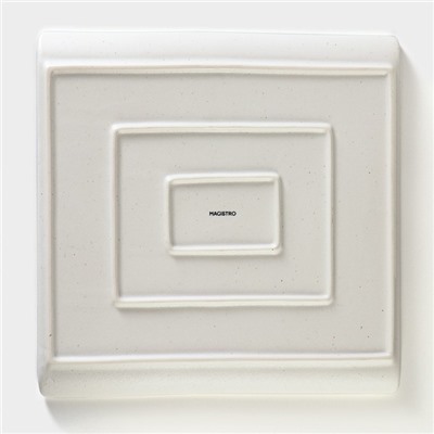 Блюдо для подачи Magistro Slate, 27.5×27.5 см, фарфор, белое