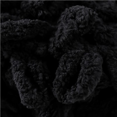 Плюшевая пряжа для вязания руками ALIZE, Puffy, 100 % микрополиэстер, 9 м/100 г, (60 чёрный)