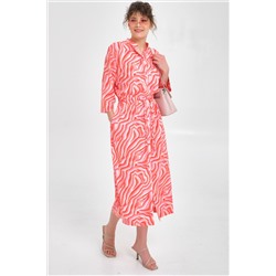 Платье из вискозы с принтом