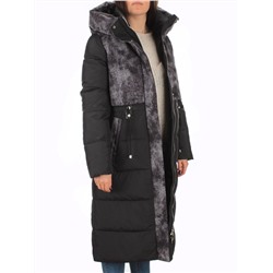 THD-608YC BLACK Пальто зимнее женское (био-пух)