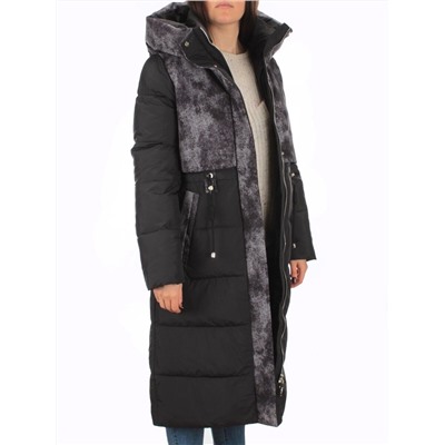 THD-608YC BLACK Пальто зимнее женское (био-пух)