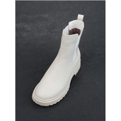 01-80158-G75-2 MILK Ботинки демисезонные женские (натуральная кожа, байка)