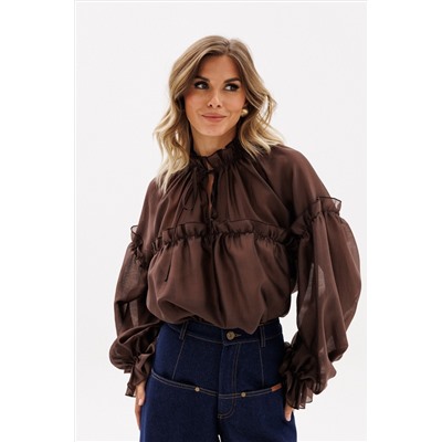 Блуза EOLA 2936 шоколад